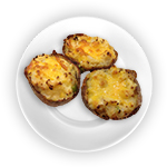 Baked Potatoes With Cheese & Onion 